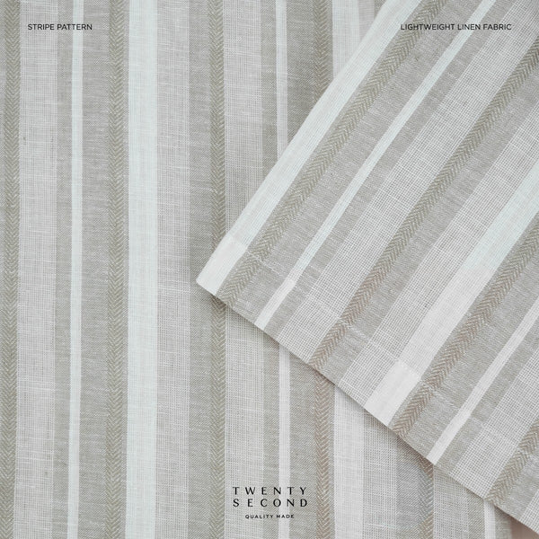 LINEN SHORT SLEEVES SHIRT - ST BEIGE