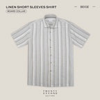 LINEN SHORT SLEEVES SHIRT - ST BEIGE