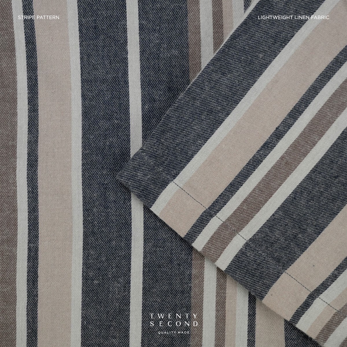LINEN SHORT SLEEVES SHIRT - ST GREY