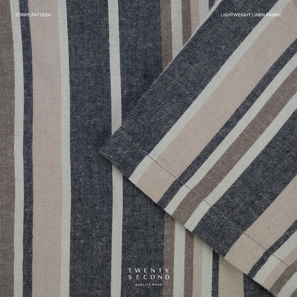 LINEN SHORT SLEEVES SHIRT - ST GREY