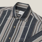 LINEN SHORT SLEEVES SHIRT - ST GREY