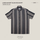LINEN SHORT SLEEVES SHIRT - ST GREY
