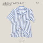 LINEN SHORT SLEEVES SHIRT - ST BLUE
