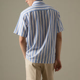 LINEN SHORT SLEEVES SHIRT - ST BLUE