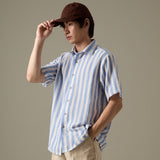 LINEN SHORT SLEEVES SHIRT - ST BLUE