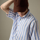 LINEN SHORT SLEEVES SHIRT - ST BLUE