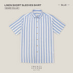 LINEN SHORT SLEEVES SHIRT - ST BLUE