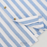 LINEN SHORT SLEEVES SHIRT - ST BLUE