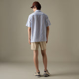 LINEN SHORT SLEEVES SHIRT - ST BLUE