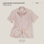LINEN SHORT SLEEVES SHIRT - ST PINK