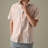 LINEN SHORT SLEEVES SHIRT - ST PINK