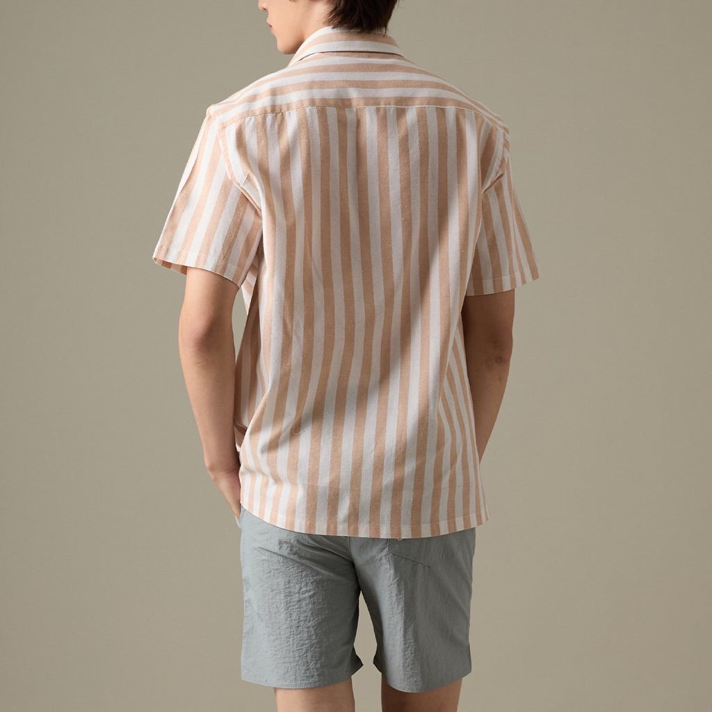 LINEN SHORT SLEEVES SHIRT - ST PINK