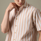 LINEN SHORT SLEEVES SHIRT - ST PINK