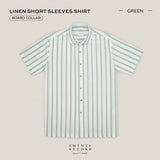 LINEN SHORT SLEEVES SHIRT - ST GREEN