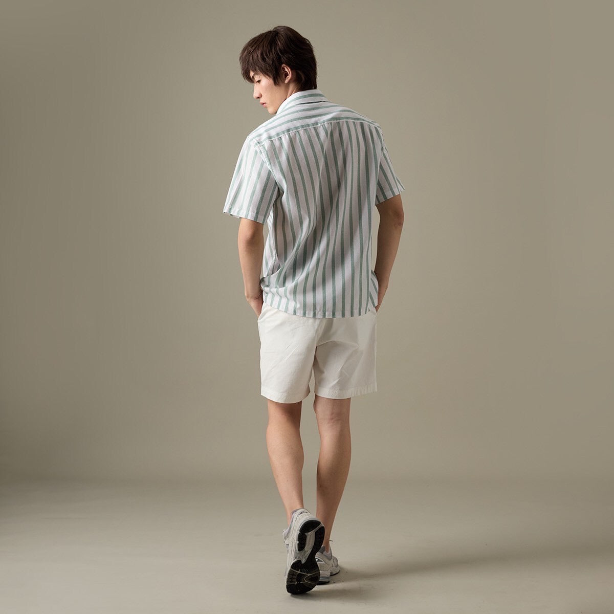LINEN SHORT SLEEVES SHIRT - ST BEIGE