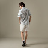 LINEN SHORT SLEEVES SHIRT - ST BEIGE