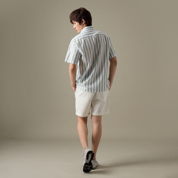 LINEN SHORT SLEEVES SHIRT - ST BEIGE