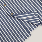 LINEN SHORT SLEEVES SHIRT - ST NAVY