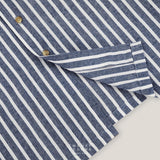 LINEN SHORT SLEEVES SHIRT - ST NAVY