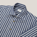 LINEN SHORT SLEEVES SHIRT - ST NAVY