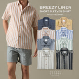 LINEN HAWAII COLLAR SHIRT - YELLOW