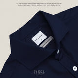 WRINKLE FREE DRESS SHIRT - DARK BLUE (Slim Fit)
