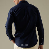 WRINKLE FREE DRESS SHIRT - DARK BLUE (Slim Fit)