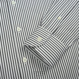 WRINKLE FREE DRESS SHIRT - STRIPE BLACK (Slim Fit)