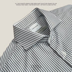 WRINKLE FREE SHIRT - STRIPE BLACK (Slim Fit)