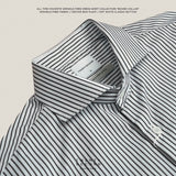 WRINKLE FREE DRESS SHIRT - STRIPE BLACK (Slim Fit)