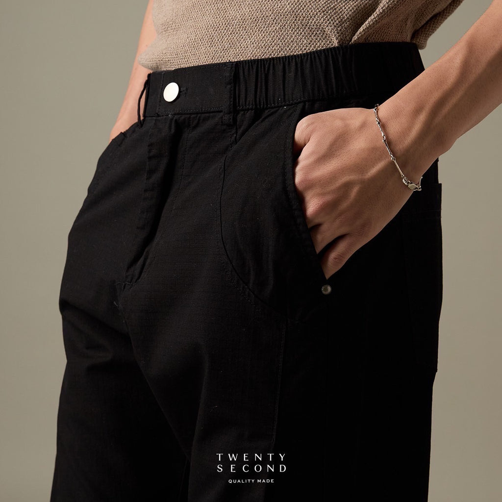 FIELD CASUAL PANTS - BLACK