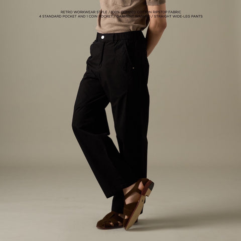 FIELD CASUAL PANTS - BLACK