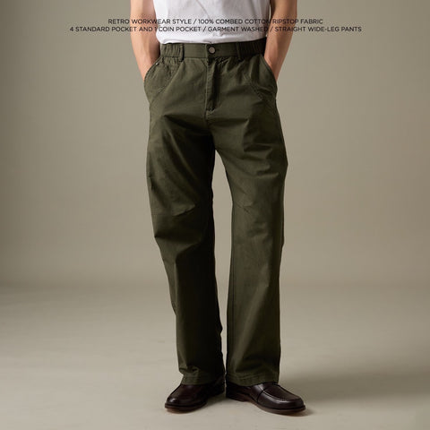 FIELD CASUAL PANTS - OLIVE