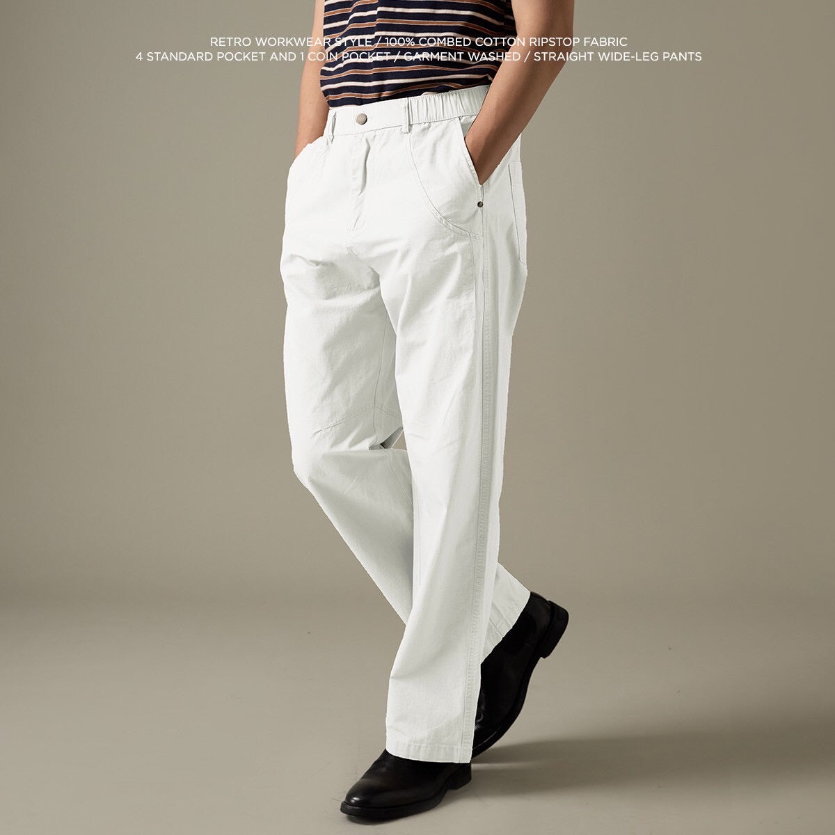 FIELD CASUAL PANTS - WHITE