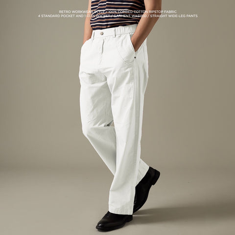 FIELD CASUAL PANTS - WHITE