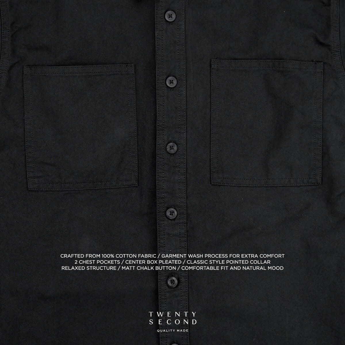 STANDARD UTILITY SHIRT - BLACK