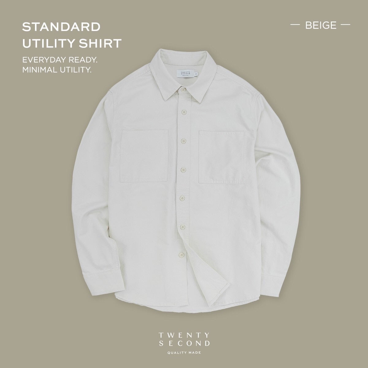 STANDARD UTILITY SHIRT - BEIGE