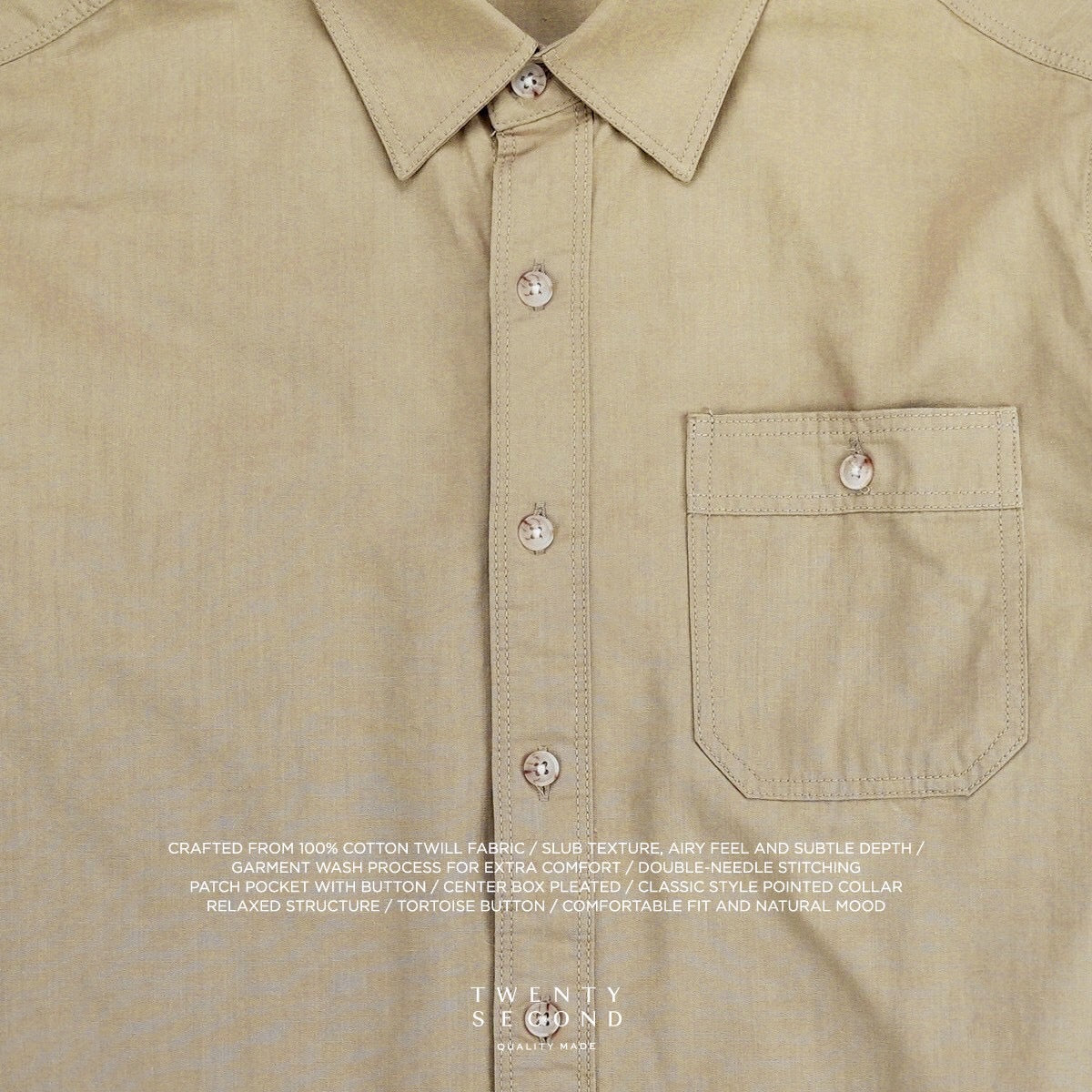 STANDARD DAY SHIRT - KHAKI