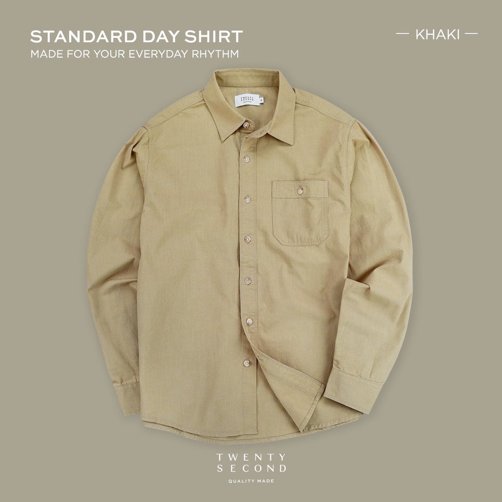 STANDARD DAY SHIRT - KHAKI