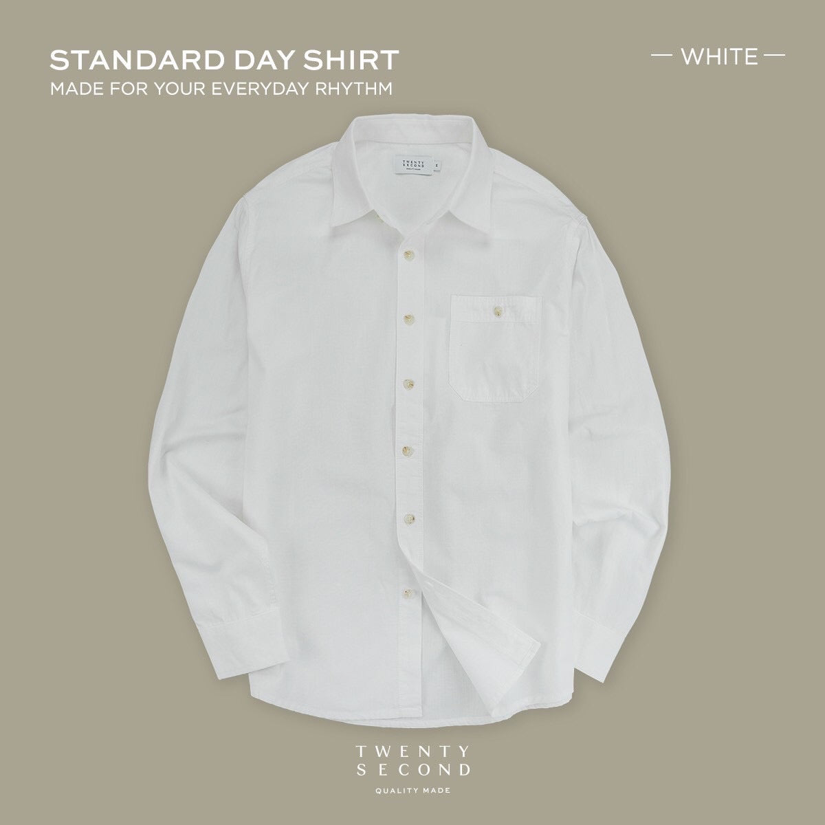 STANDARD DAY SHIRT - WHITE