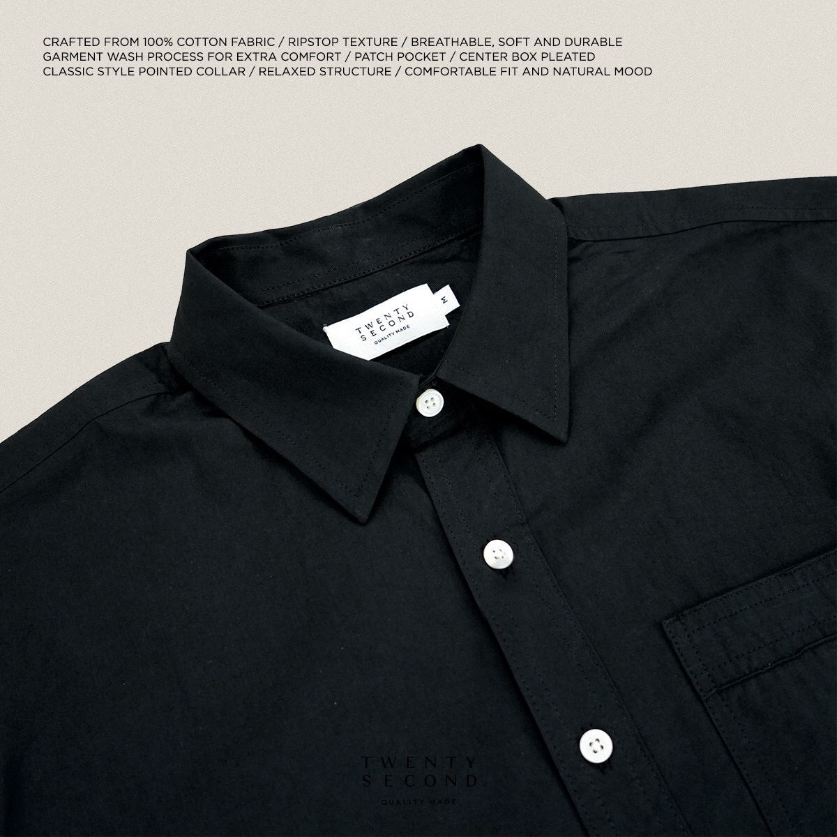 STANDARD LITE SHIRT - BLACK