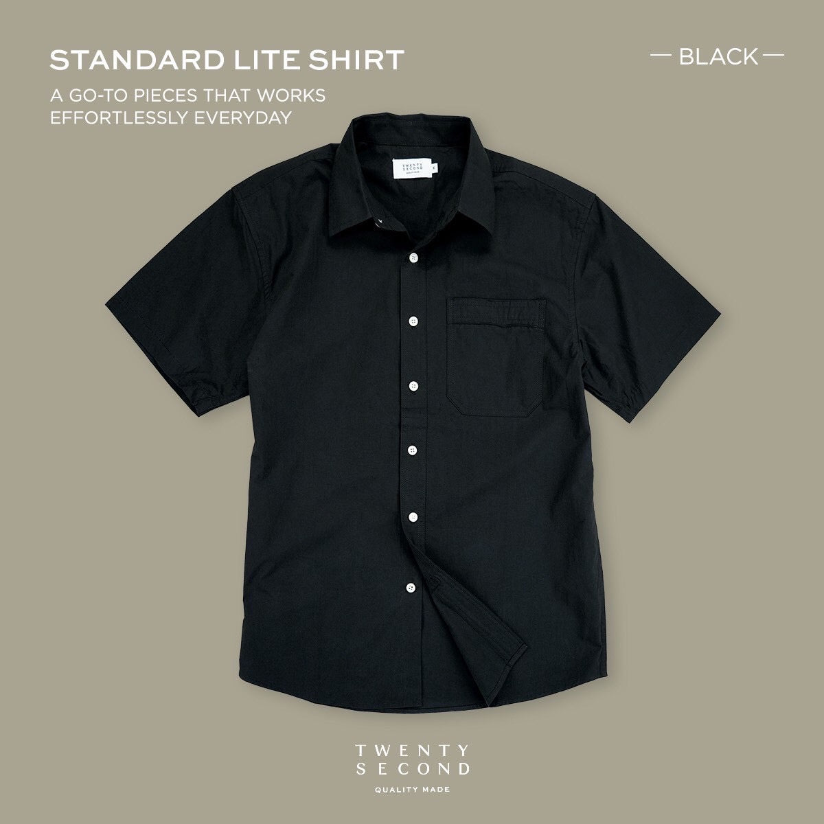 STANDARD LITE SHIRT - BLACK
