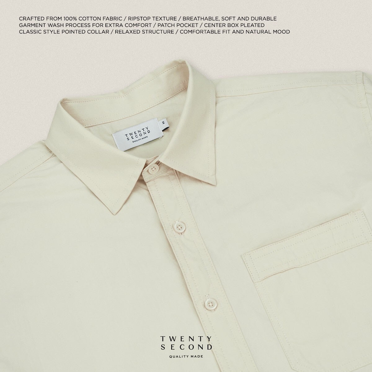 STANDARD LITE SHIRT - BEIGE