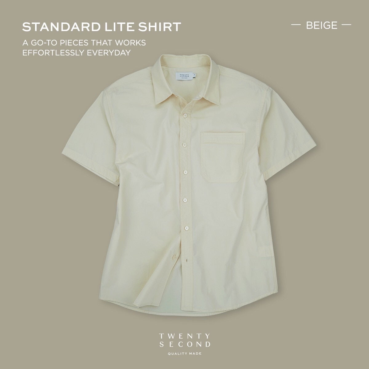 STANDARD LITE SHIRT - BEIGE