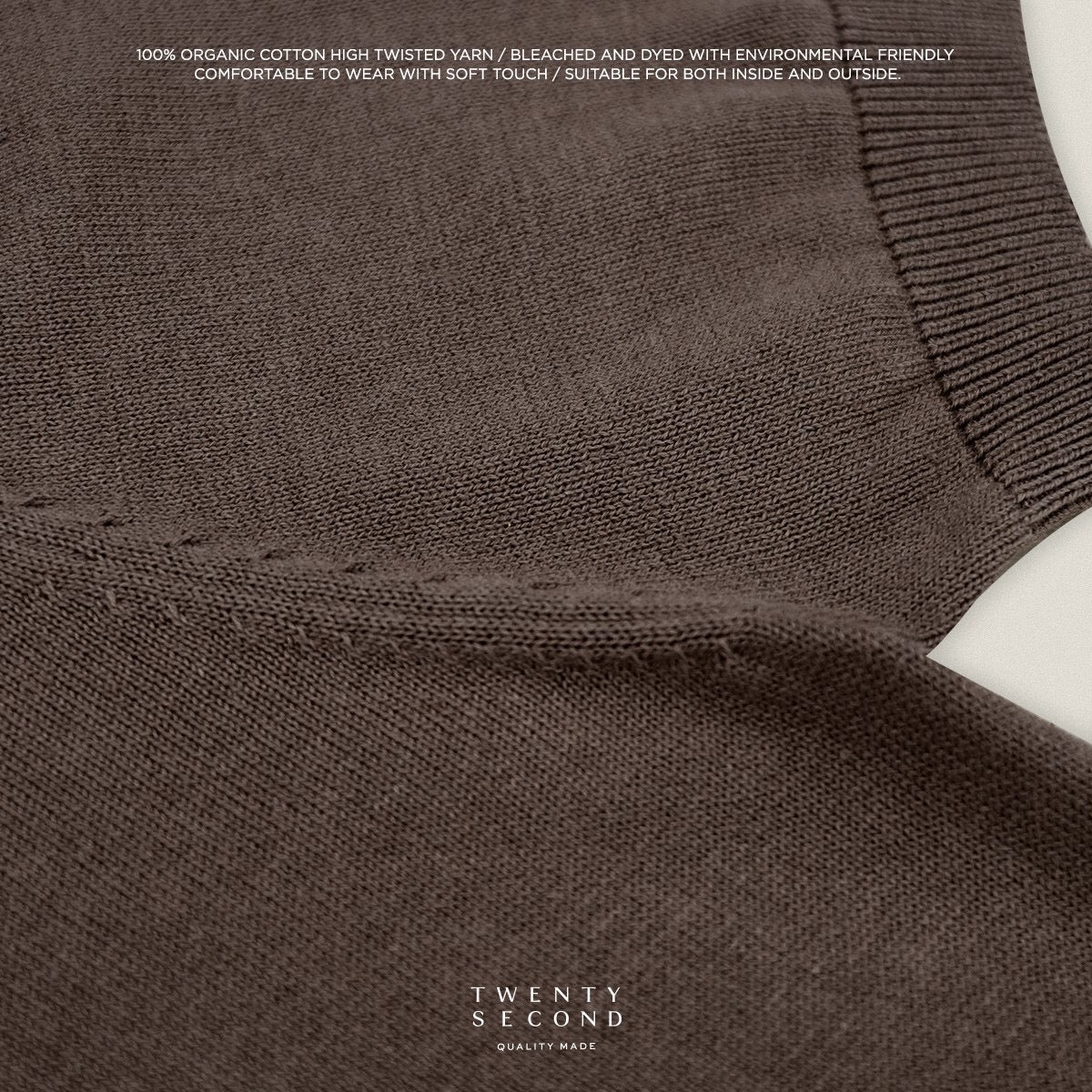 NICO KNIT POLO - BROWN