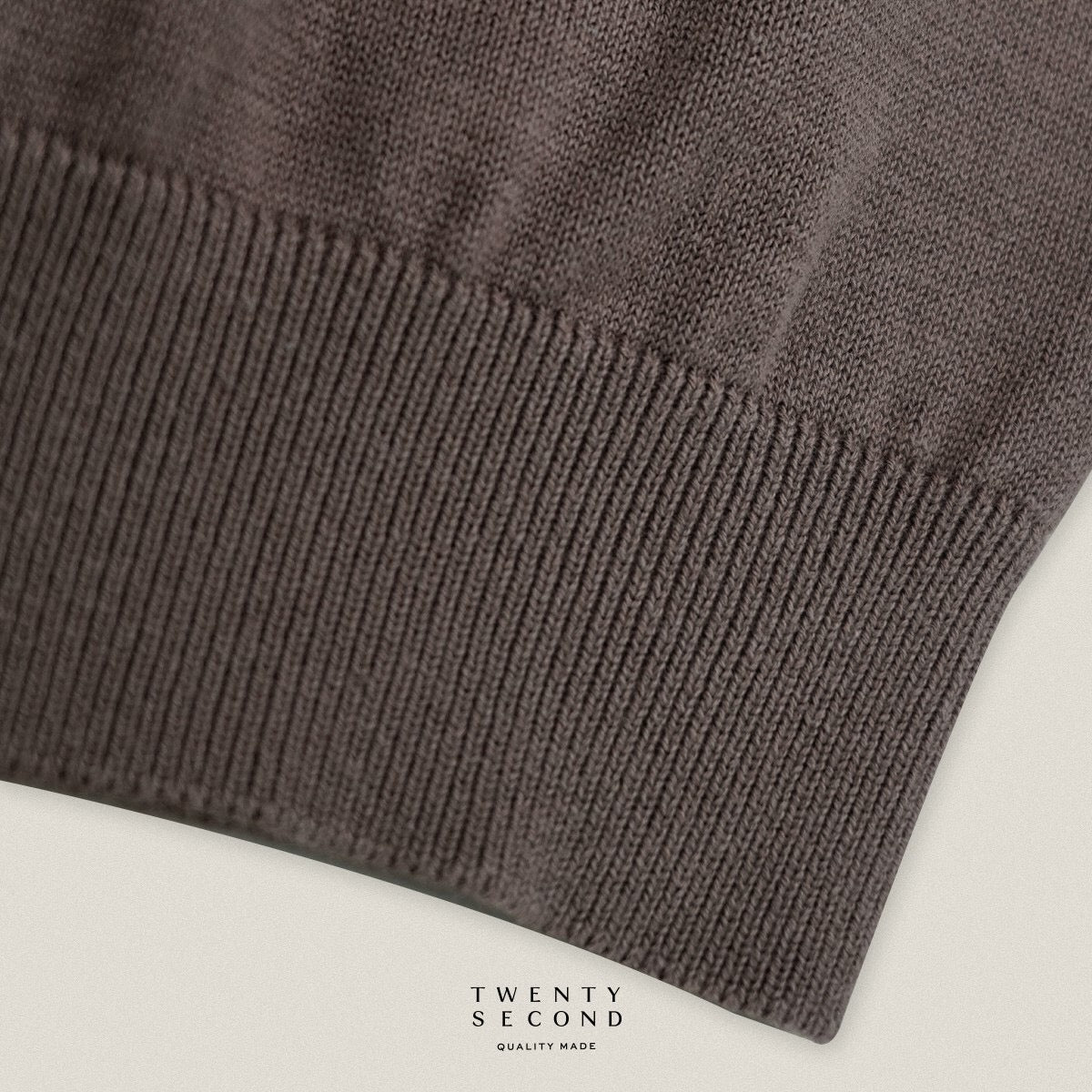 NICO KNIT POLO - BROWN
