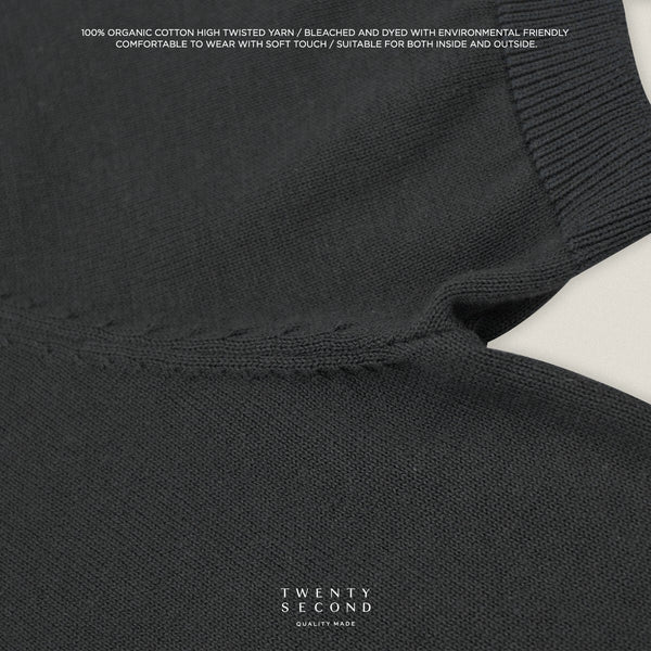 NICO KNIT POLO - GREY
