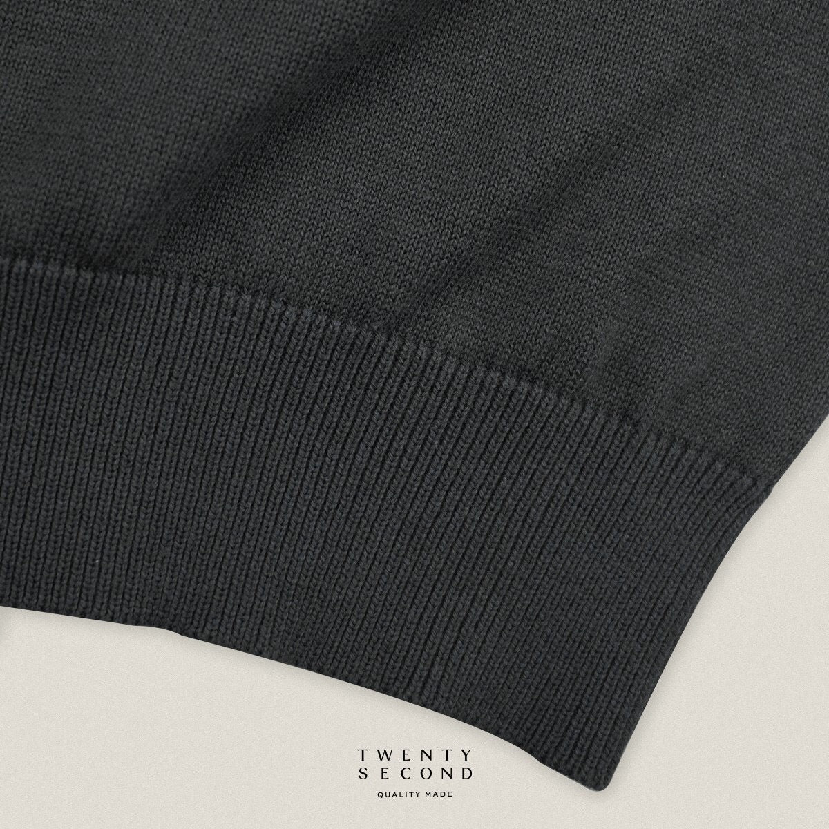 NICO KNIT POLO - GREY