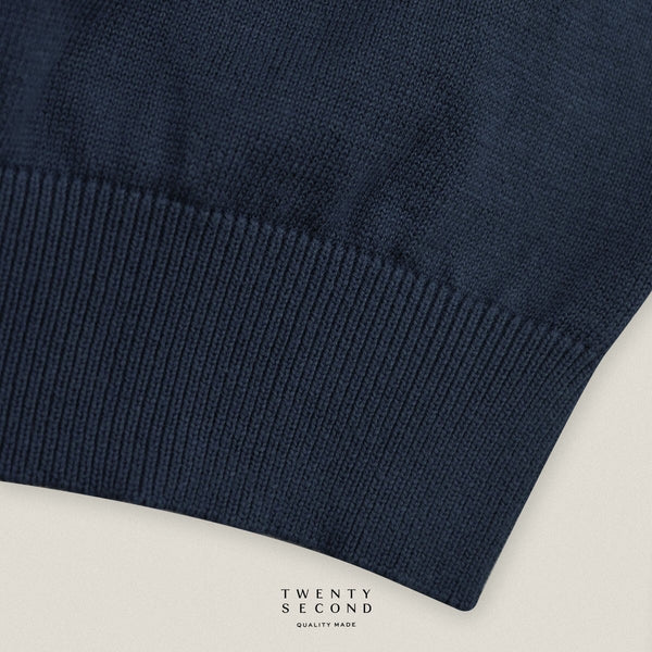 NICO KNIT POLO - NAVY