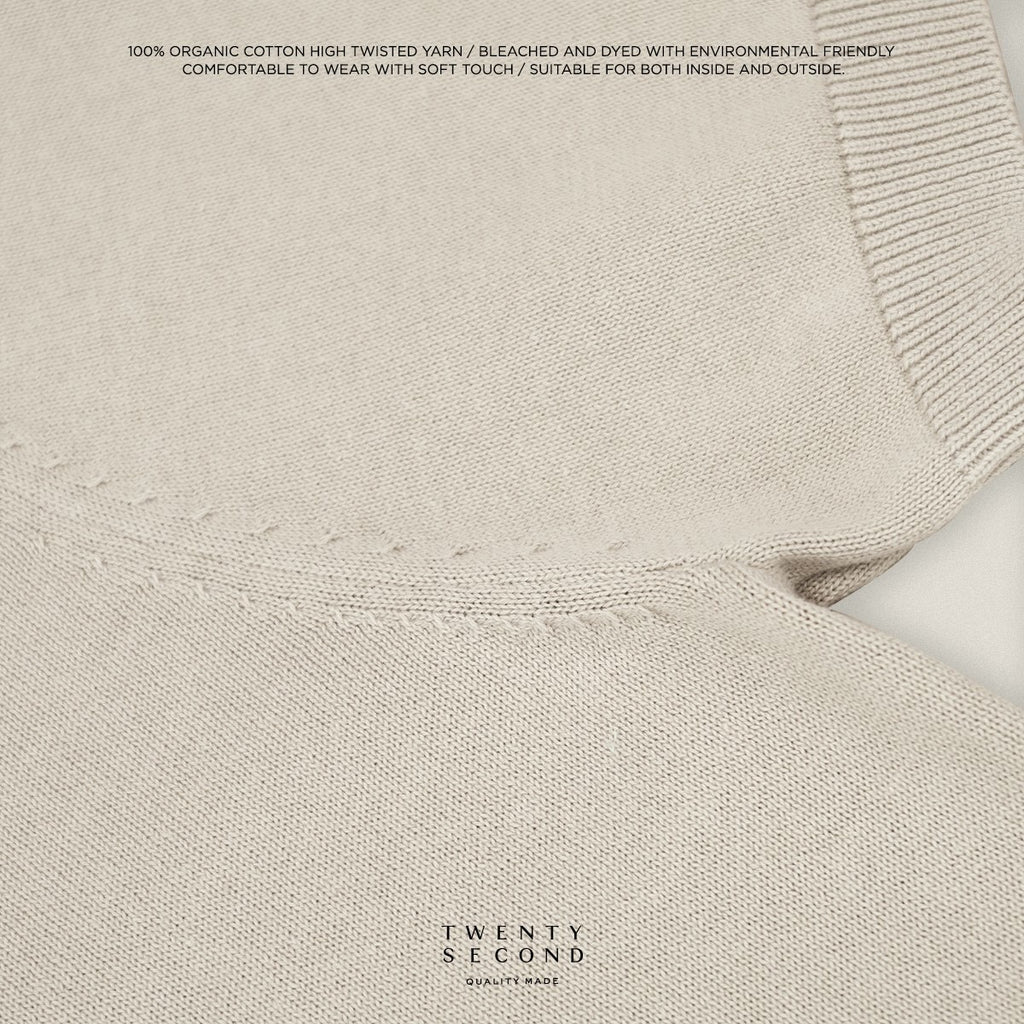 NICO KNIT POLO - OATMEAL